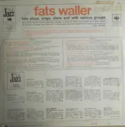 LP - Fats Waller - Fats Plays, Sings, Alone & With Various Groups