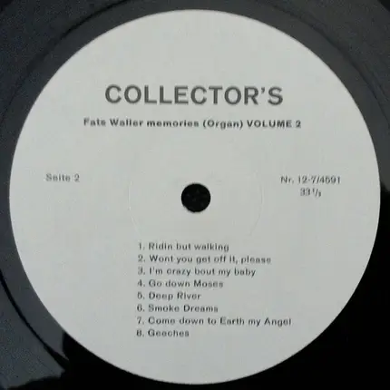 Fats Waller - Fats Waller Memories Volume 2