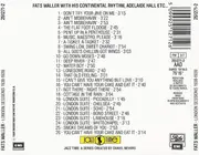 CD - Fats Waller - London Sessions 1938-1939