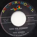 7inch Vinyl Single - Fats Domino - Song For Rosemary / Red Sails In The Sunset