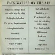 LP - Fats Waller - On The Air