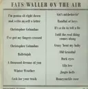 LP - Fats Waller - On The Air