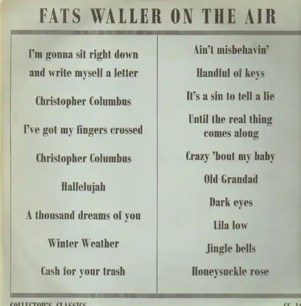 Fats Waller - On The Air