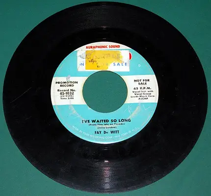 Fay DeWitt - I've Waited So Long/ Other Worlds