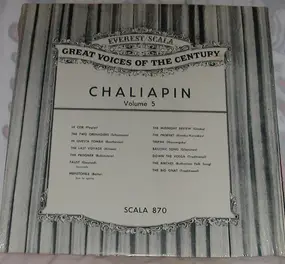 feodor chaliapin - Great Voices Of The Century Volume 5