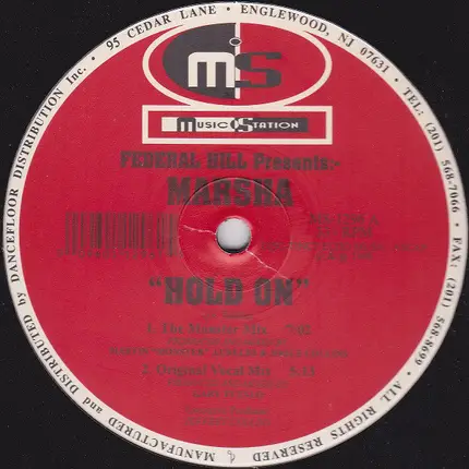 Federal Hill Presents Marsha - HOLD ON