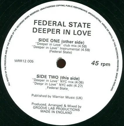 Federal State - Deeper In Love