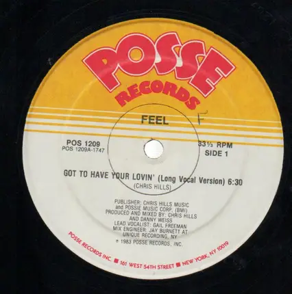 Feel - Got To Have Your Lovin'