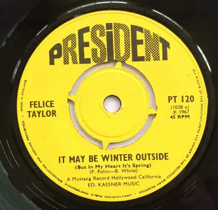 Felice Taylor - It May Be Winter Outside