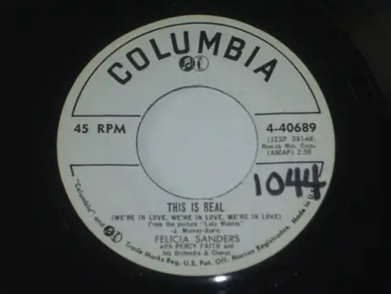 Felicia Sanders - Surrender To Me / This Is Real