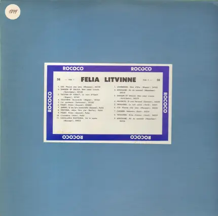 Félia Litvinne - Famous Voices Of The Past Series