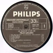LP - Félix Leclerc - Le Disque D'Or De Félix Leclerc