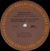 LP - Mendelssohn - 'A Midsummer Night's Dream' Incidental Music / Italian Symphony