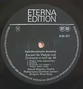 LP - Felix Mendelssohn-Bartholdy - Yehudi Menuhin , Philharmonia Orchestra , Efrem Kurtz / Gustav Schmah - Konzert Für Violine Und Orchester E-Moll Op. 64 / Konzert Für Violine Und Orchester D-Moll