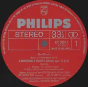 LP - Mendelssohn - Ein Sommernachtstraum Op.21-Op.61 = A Midsummer Night's Dream Op.21-Op.61