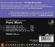 CD - Felix Mendelssohn-Bartholdy - Frederic Chiu - Piano Music