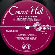 LP - Felix Mendelssohn-Bartholdy - A Midsummer Night's Dream (Incidental Music), The Hebrides Overture