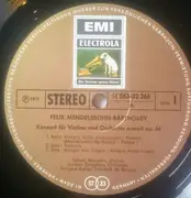 LP - Felix Mendelssohn-Bartholdy , Yehudi Menuhin , Rafael Frühbeck De Burgos , The London Symphony Orch - Konzert fur Violine und Orchester e-moll, Konzert fur Violine und Orchester d-moll