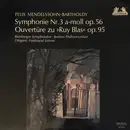 LP - Felix Mendelssohn-Bartholdy , Bamberger Symphoniker , Berliner Philharmoniker , Ferdinand Leitner - Symphonie Nr. 3 A-Moll Op. 56 / Ouvertüre Zu »Ruy Blas« Op. 95