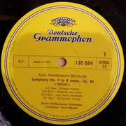 LP - Mendelssohn - Symphony No. 4 In A Major, Op. 90 (Italian) / Symphony No. 5 In D Major, Op. 107 (Reformation)