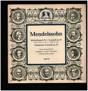 Felix Mendelssohn-Bartholdy , Frank Pelleg , Winterthur Symphony Orchestra , Walter Goehr - Klavierkonzert Nr. 1 In G-Moll Op. 25, Variationen In D-Moll Op. 54