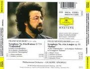CD - Mendelssohn-Bartholdy / Schubert - Symphony No.4 'Italian' / Symphony No.8 'Unfinished' - Still Sealed