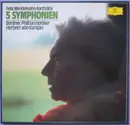 LP-Box - Mendelssohn-Bartholdy , Karajan , Berliner Philharmoniker - 5 Symphonien - box + booklet