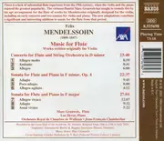 CD - Mendelssohn - Flute Concerto / Flute Sonatas