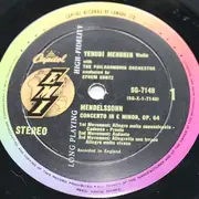 LP - Felix Mendelssohn-Bartholdy , Max Bruch , Yehudi Menuhin - Violin Concerto In E Minor, OP.64 /  Violin Concerto No. 1 In G Minor, OP.26