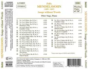 CD - Felix Mendelssohn-Bartholdy , Péter Nagy - Songs Without Words (Selection)