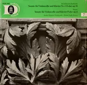 LP - Mendelssohn / Strauss - Sonate Für Violoncello Und Klavier Nr.2 - Mono