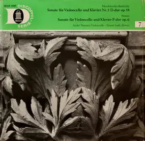 Felix Mendelssohn-Bartholdy - Sonate Für Violoncello Und Klavier Nr.2