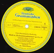 LP - Mendelssohn-Bartholdy - Ein Sommernachtstraum / Symphonie Nr. 4 A-dur »Italienische«