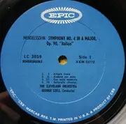 LP - Felix Mendelssohn-Bartholdy - 'Italian' Symphony, 'The Hebrides' Overture / 'Oberon' Overture - Mono
