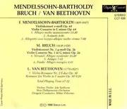 CD - Mendelssohn / Bruch / Beethoven - Violin Concerto In E Minor Op. 64, Violin Concerto No. 1 In G Minor Op. 26, Romance For Violin In F Major Op. 50