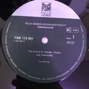 LP - Mendelssohn - Kammermusik Von Felix Mendelssohn-Bartholdy