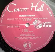 LP - Mendelssohn - Concerto For Piano And Violin