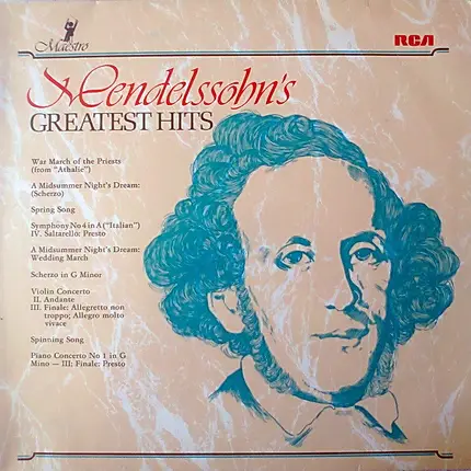 Mendelssohn - Mendelssohn's Greatest Hits