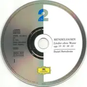 Double CD - Mendelssohn-Bartholdy , Daniel Barenboim - Lieder Ohne Worte - Songs Without Words