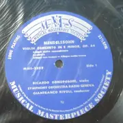 LP - Felix Mendelssohn-Bartholdy - Violinkonzert E-Moll / Violinkonzert D-Dur
