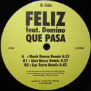 12inch Vinyl Single - Feliz Feat. Domino - Que Pasa