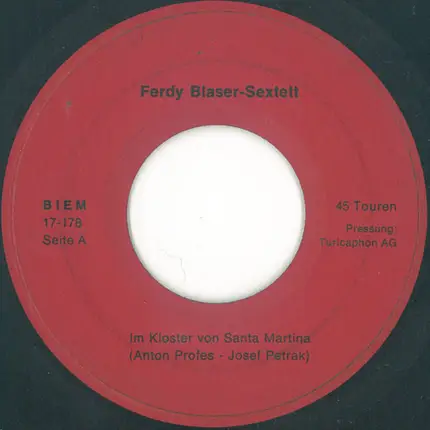 Ferdy Blaser Sextett - Im Kloster Von Santa Martina