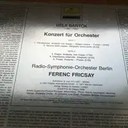 LP - Bartok - Konzert Für Orchester
