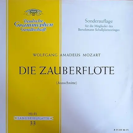 Mozart - Die Zauberflöte ( Ausschnitte ) (Fricsay)