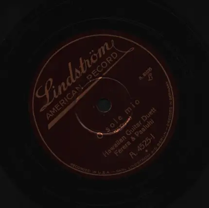 Ferera And Paaluhi - O Sole Mio = Meine Sonne / Sonniger Himmel = Cielito Lindo