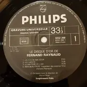 LP - Fernand Raynaud - Le disque d'Or de Fernand Raynaud