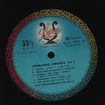 Fernando Jimenez - Fernando Jimenez Vol. 3