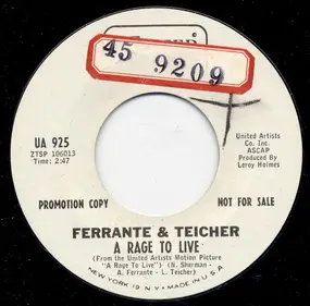 Ferrante & Teicher - A Rage To Live / Debutante Waltz