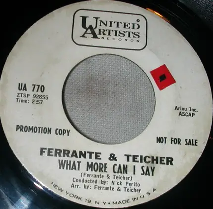 Ferrante & Teicher - I've Grown Accustomed To Her Face