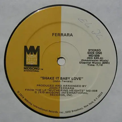 Ferrara - Shake It Baby Love / Love Attack